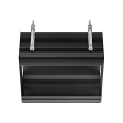 Gessi Binario 61004#299 Профиль линейный 460 мм., для 2 модулей, установка Shift-Fix, цвет Black XL фото