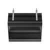 Gessi Binario 61004#299 Профиль линейный 460 мм., для 2 модулей, установка Shift-Fix, цвет Black XL