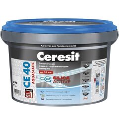 Затирка Ceresit CE 40 эластичн. водоот. противогрибковая латте (42) 2 кг