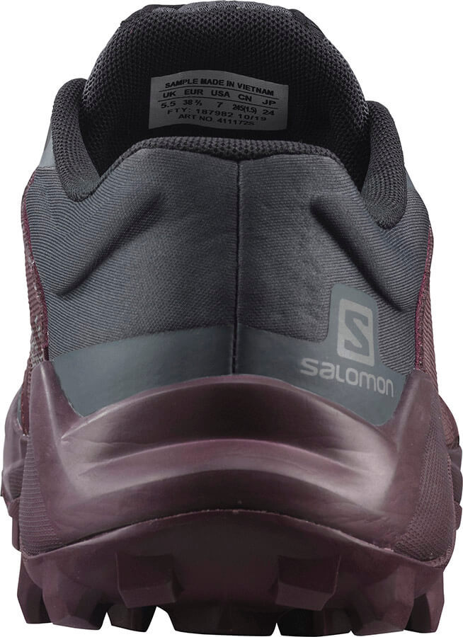 Женские кроссовки для бега Salomon Wildcross бордовые - 3
