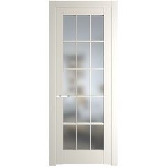 Межкомнатная дверь эмаль Profil Doors 3.1.2 (р.15) PD перламутр белый остеклённая