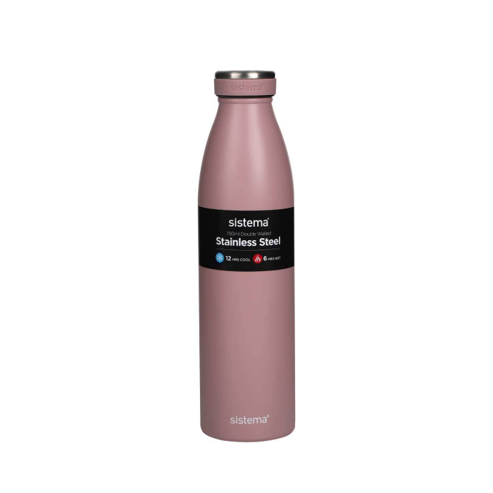 Термобутылка Sistema "Hydrate" 750 мл, цвет Розовый
