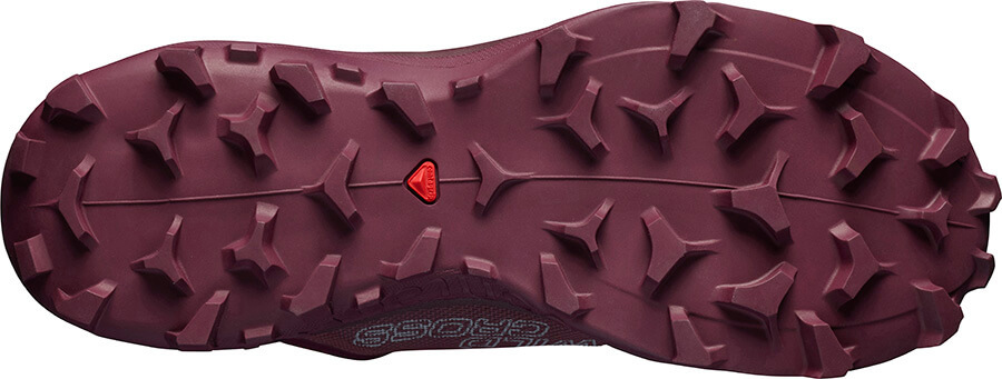 Женские кроссовки для бега Salomon Wildcross бордовые - 2