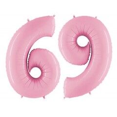 Шар Г 40''/102 см, Цифра Розовый (Pink) 