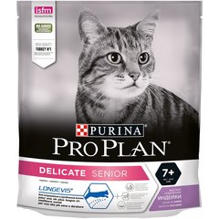 Pro Plan сухой корм для кошек старше 7лет с чувствительным пищеварением (индейка) 400 г
