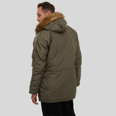 Парка Alpha Industries N-3B Logo Oxford Parka Olive Green (Зеленая)