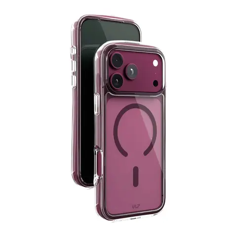 Чехол VLP Bubble Case iPhone 18 Pro Max темно-вишневый