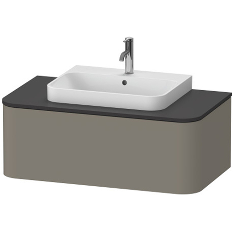 Duravit Happy D.2 Plus HP493109292 Тумба подвесная 354x1000x480мм 1 ящик, цвет: stone grey satin matt
