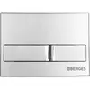 Berges 43386 Комплект : инсталляция NOVUM кнопка L3 хром глянец, унитаз OKUS Rimless 49 см, сиденье дюропласт микролифт, быстросъём