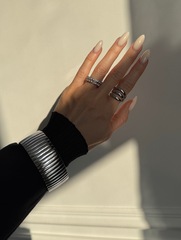 Браслет ШИРОКИЕ ПОЛОСКИ silver