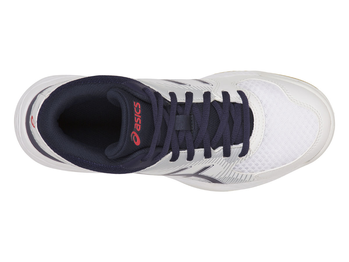 Asics Gel Task Mt женские волейбольные кроссовки белые-синие - 4