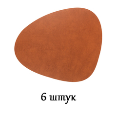 Комплект из 6 подстановочных салфеток 37x44 см LindDNA Bull nature 9872