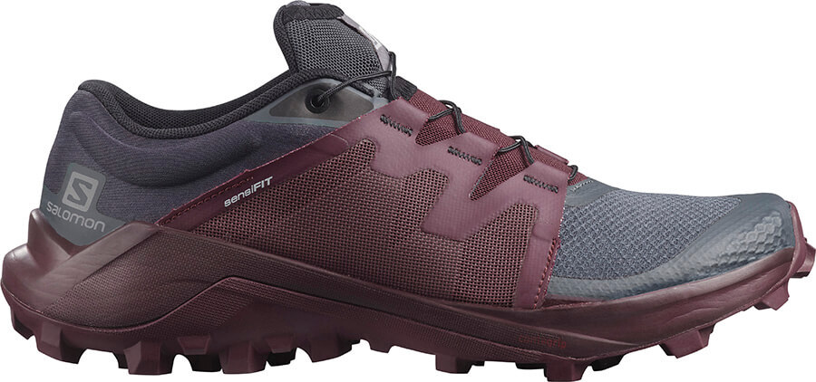 Женские кроссовки для бега Salomon Wildcross бордовые
