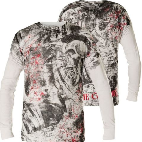 Xtreme Couture | Пуловер мужской BRAVADO L/S THERMAL X1756 от Affliction перед и спина