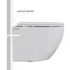 Berges 43393 Комплект : инсталляция АТОМ Line кнопка черная Soft Touch, унитаз OKUS Rimless 49 см, сиденье дюропласт микролифт, быстросъём