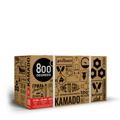 Угольные брикеты Kamado 800 Degrees HoReCa Chef Edition, коробка 10 кг.