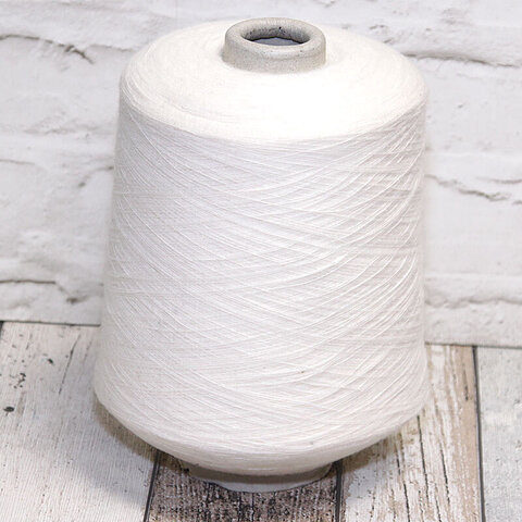 Меринос-стрейч с ангорой (25%) LINEAPIU / FELT 1900 белый молочный