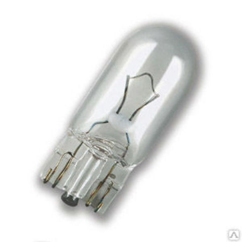 ЛАМПА ГАБАРИТНАЯ БЕСЦОКОЛЬНАЯ 12V 5W ДИАЛУЧ (W5W)