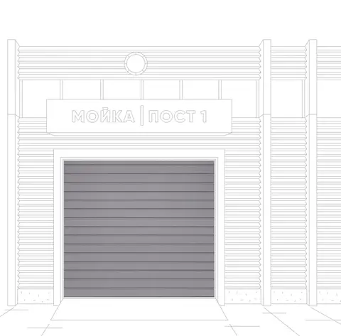 Секционные промышленные ворота серии ALUTECH PROTREND 3500х3500мм