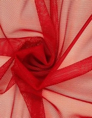 Сетка трикотажная эластичная. Цвет- Красный, 1,25м