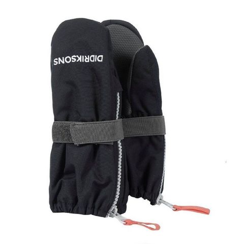 Варежки детские Didriksons Biggles zip - Black (черный)