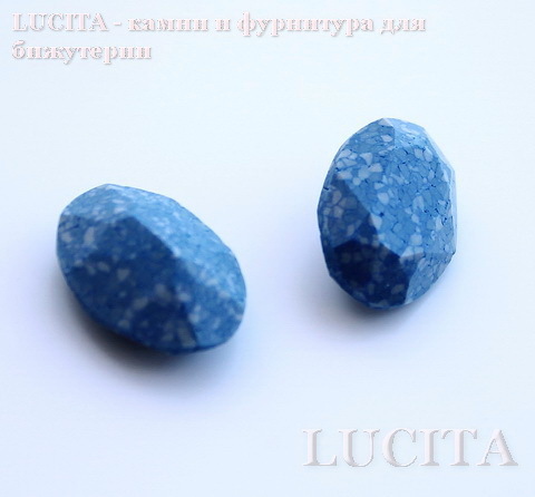 4120/B Ювелирные стразы Сваровски Marbled Blue (18х13 мм)