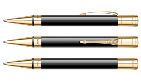 Ручка шариковая Parker Duofold Classic, K74, Black GT (1931386)