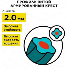 Корд триммерный на катушке DDE 