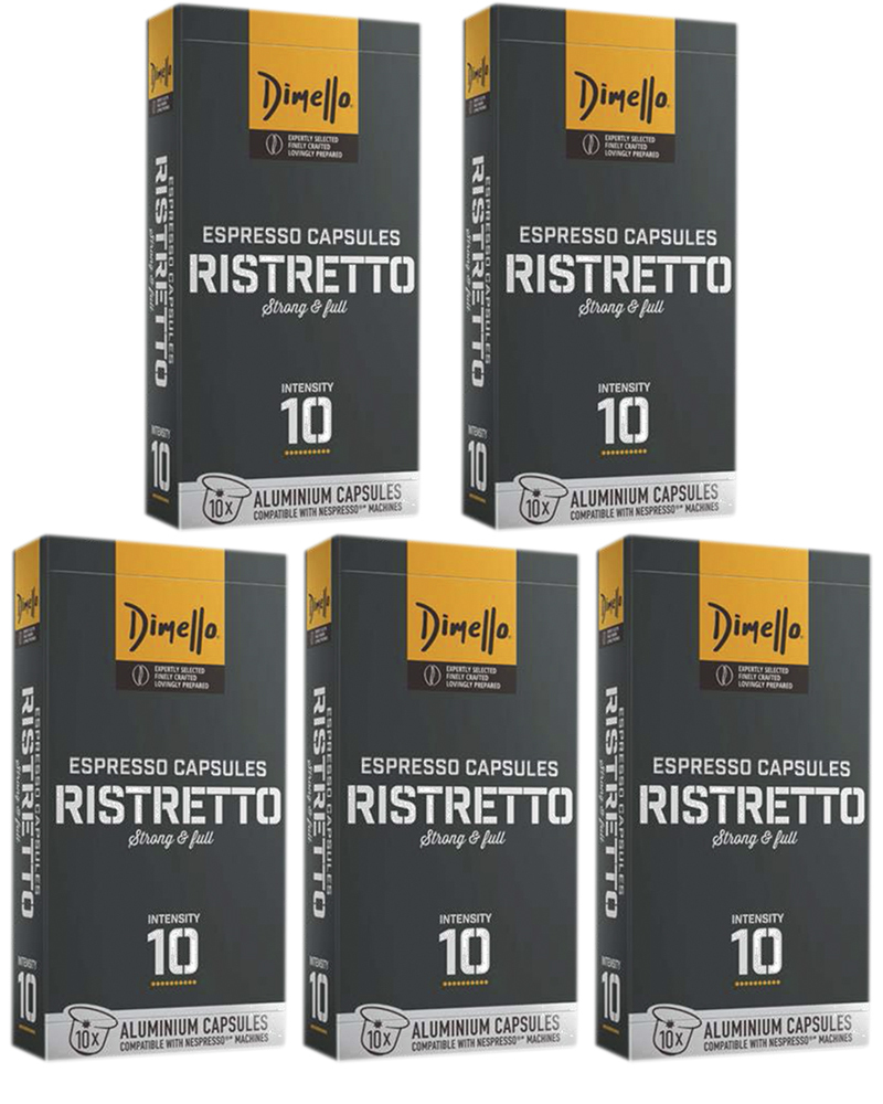 Dimello Кофе в капсулах Ristretto 10 шт. - 5 уп.