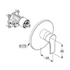 Kludi Zenta SL 486550565 Смеситель для душа встраиваемый, цвет: хром