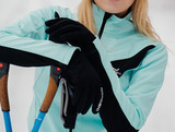 Женский утеплённый лыжный костюм Nordski Base Mint-Black с высокой спинкой