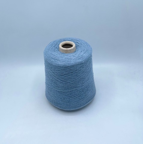 Бобинная пряжа (пр.Италия),art-Souple 1500м/100гр. 58% Хлопок, 10% Кашемир, 32% Полиэстер, цвет-Серо-голубой(398/868), арт.35058
