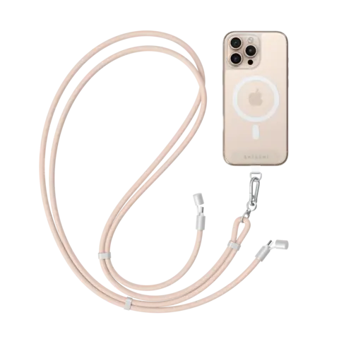 Кабель-шнурок Satechi OntheGo Crossbody Lanyard Cable 60W Зарядный кабель - ремень через плечо, 1,5м, розовый