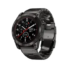 Умные часы Garmin Fenix 7X Pro, 51mm, Sapphire Solar Carbon Gray Titanium Band (010-02778-30)