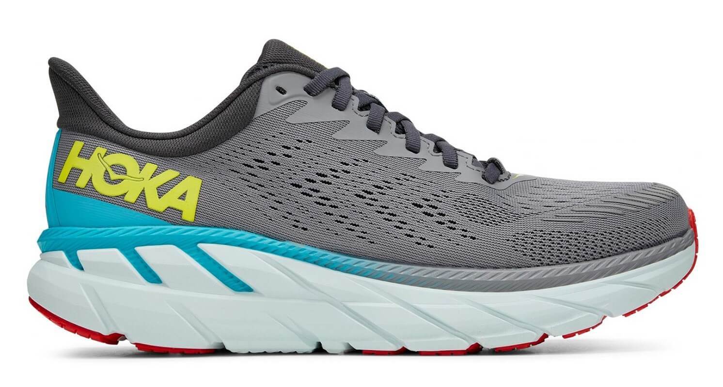 Hoka One One Clifton 7 кроссовки для бега мужские серые