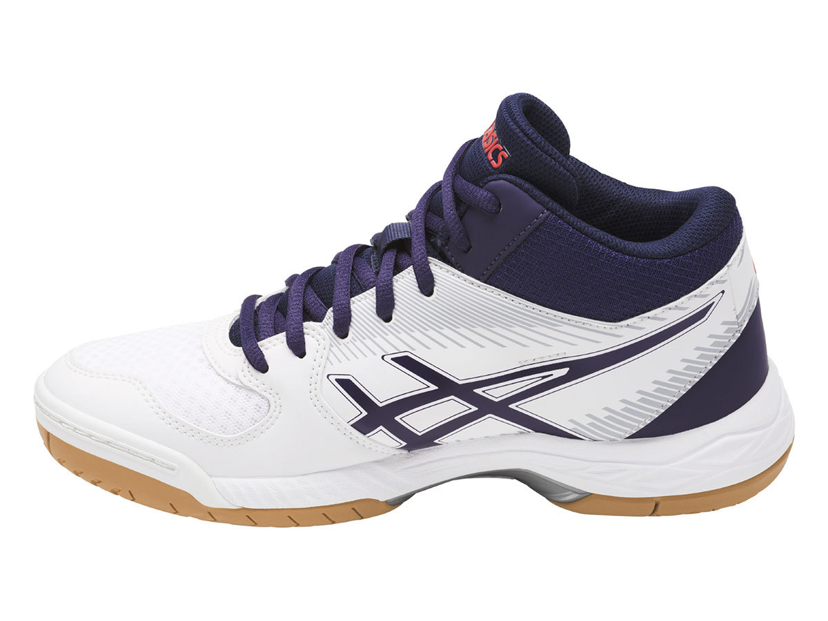 Asics Gel Task Mt женские волейбольные кроссовки белые-синие - 5