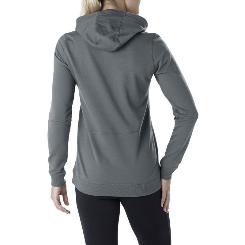 Толстовка женская Asics Esnt Dbl Gpx Oth Hoody серая - 3