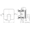 Ideal Standard Tonic II A6339AA Смеситель встраиваемый на 1 потребителя