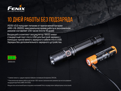 Фонарь Fenix PD35 V3.0 1700lm аккумуляторный