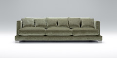 Диван Colorado 270*114*81/43 4 seater/lux/LCV  fabric customer Legs: wood/№ 7  dark brown