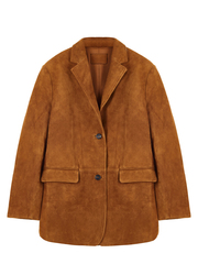 Jacket suede sand color