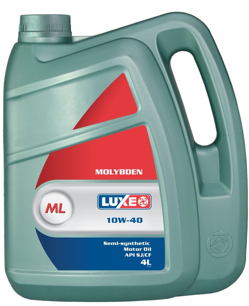 Масло моторное Luxe Molybden 10W40 полусинтетическое 4л