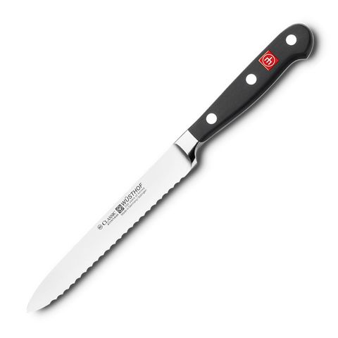 Набор из 6 кухонных ножей, вилки для мяса, ножниц, мусата и подставки WUSTHOF Classic (Золинген) арт. 9844