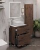 Aquanet 345678 Тумба с раковиной Алвита new 70 (Flat) напольная 2 ящ. цв.дуб веллингтон табак (345678)