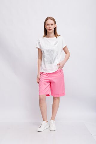 Marc Cain Sports Футболка хлопковая с накатом с пальмами