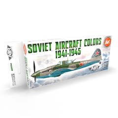 Набор красок AK interactive Soviet Aircraft Colors 1941-1945 Set 3G, 8 красок