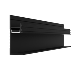 Теневой плинтус скрытого монтажа Pro Design 7210 Черный Муар 2700мм