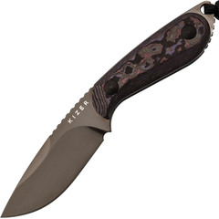 Фото Туристический нож Kizer Buddy DLC сталь CPM-4V, рукоять Purple Haze FatCarbon