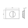 Ideal Standard Oleas M5 R0503AC Круглая механическая панель смыва, двойной смыв