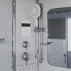 Душевая кабина Niagara Ultra NG-301-01 (90х90х220) низкий поддон(16см),стекло матовое
